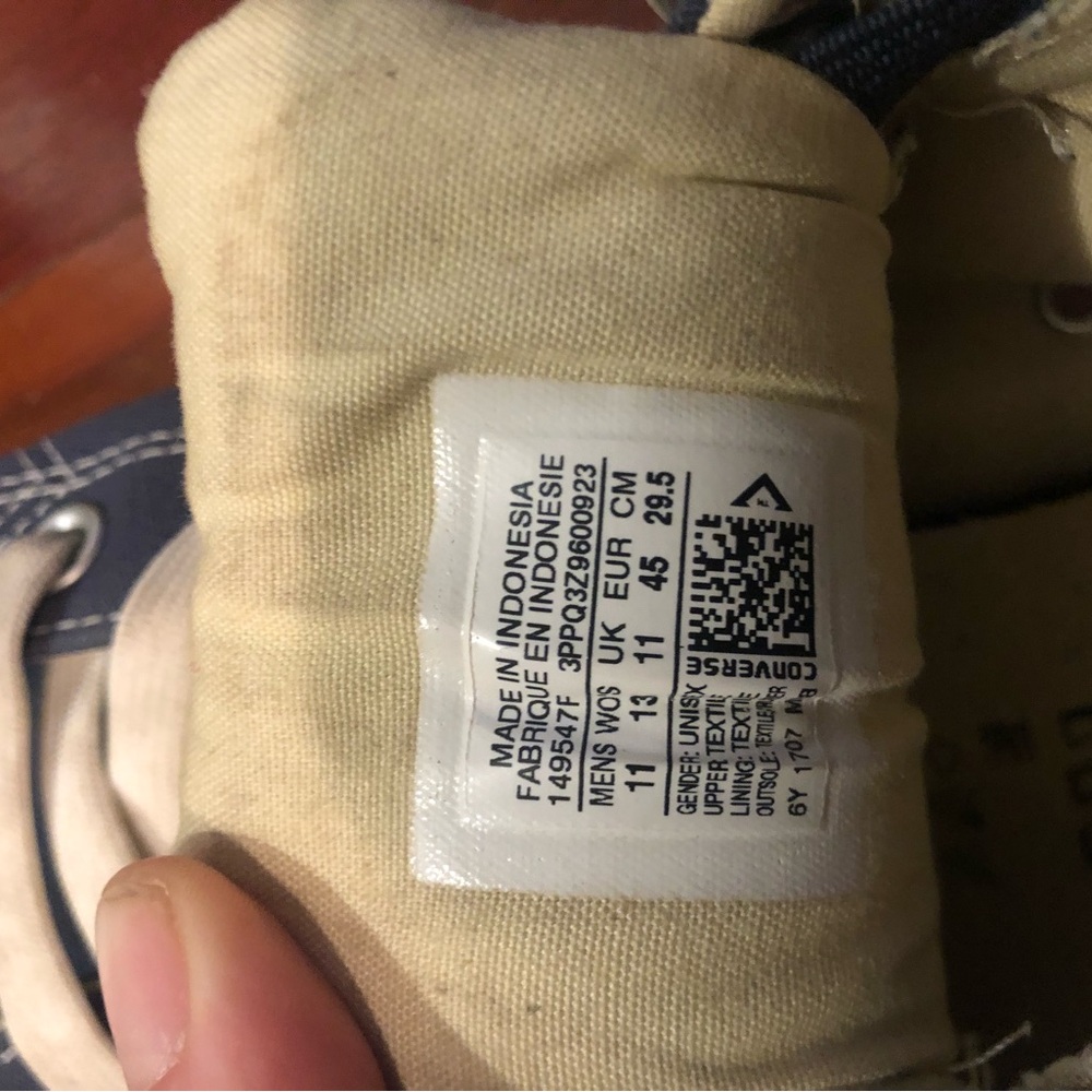Converse Navy High-Tops - Picture 7 of 7
